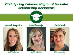 Pullman Regional Hospital Foundation Awards $6,000 in Scholarships